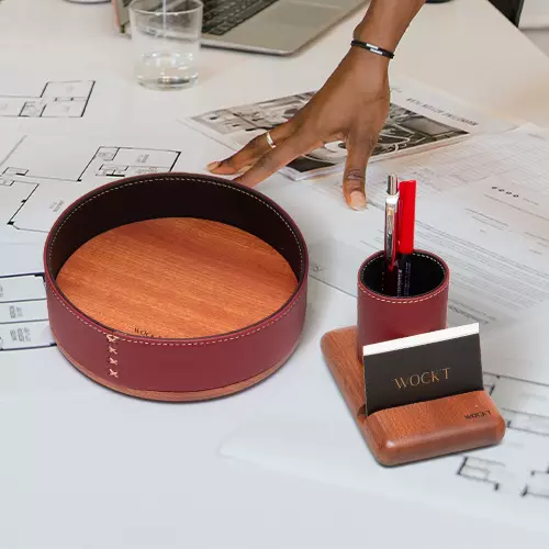 Image du produit Pack Desk : Acajou Burgundy